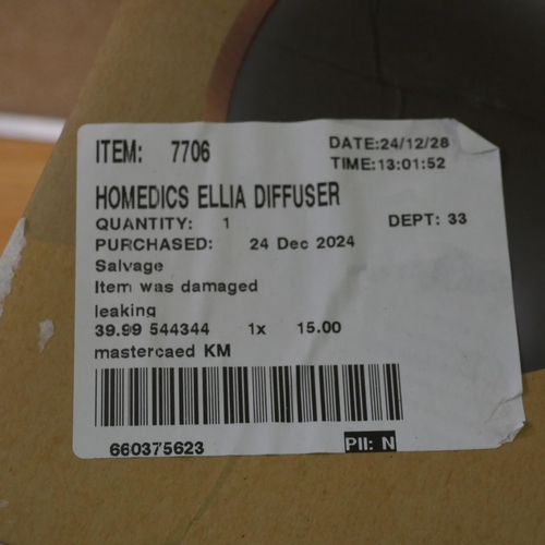 6303 - Homedics ellia diffuser (352-403) *This lot is subject to VAT