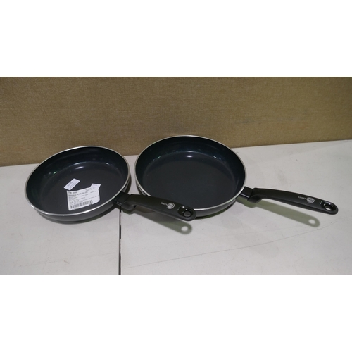 6305 - Two Greenpan frying pans (352-413) *This lot is subject to VAT