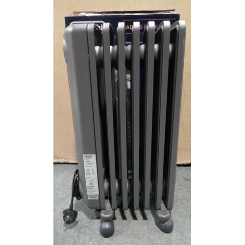 6316 - Delonghi oil filled grey radiator (352-501) *This lot is subject to VAT