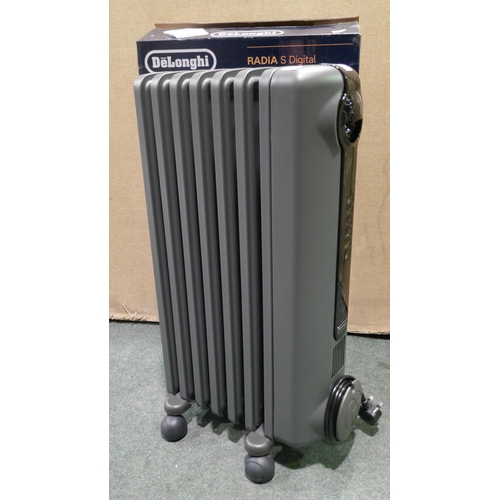 6316 - Delonghi oil filled grey radiator (352-501) *This lot is subject to VAT