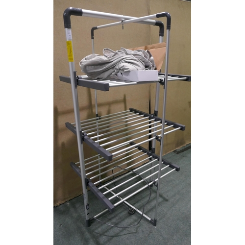 6326 - Black & Decker heated tower airer, Original RRP £99.99 + VAT (352-390) *This lot is subject to VAT