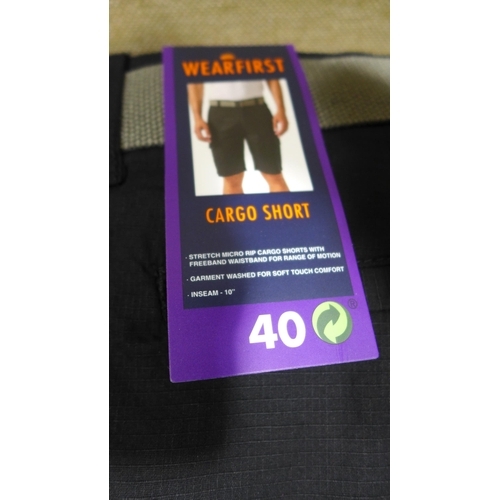 6352 - WearFirst mens cargo shorts x 10, various colours and sizes, majority with tags *This lot is subject... 