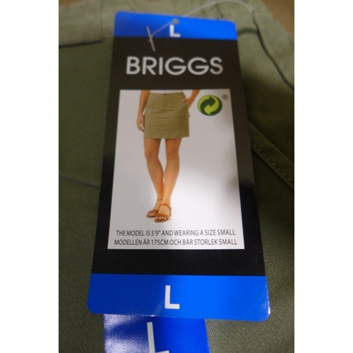 6355 - Briggs women skorts x 10, various colours and sizes, majority with tags *This lot is subject to VAT