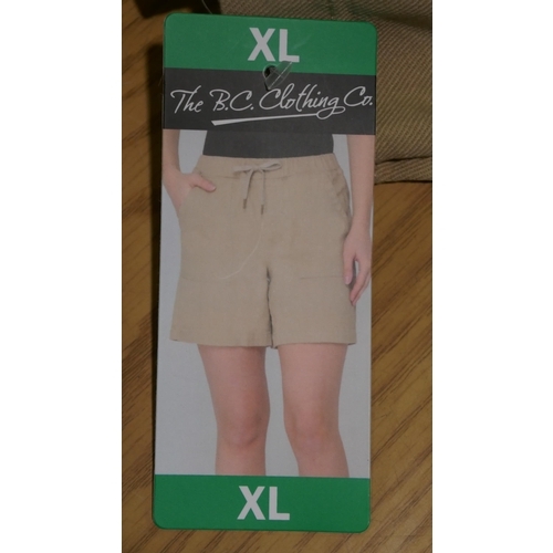 6285 - B.C. Clothing Company womens shorts x 10, various sizes and colours, majority with tags *This lot is... 