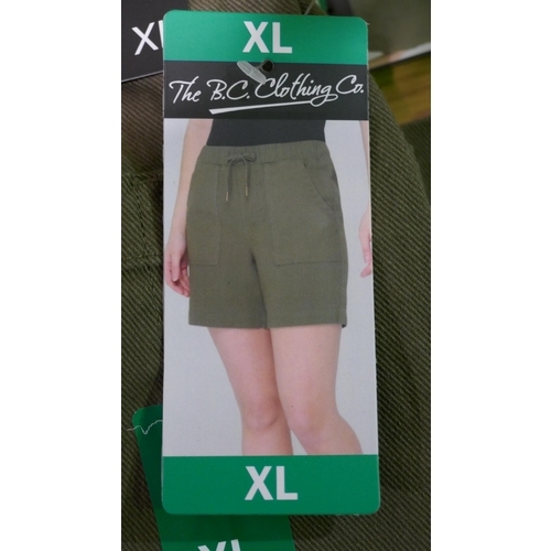 6288 - B.C. Clothing Company womens shorts x 10, various colours and sizes, majority with tags *This lot is... 