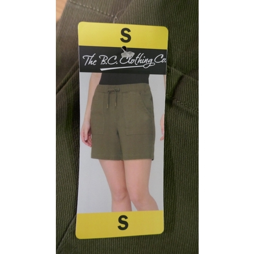 6295 - B.C. Clothing Company womens shorts x 10, various colours and sizes, majority with tags *This lot is... 