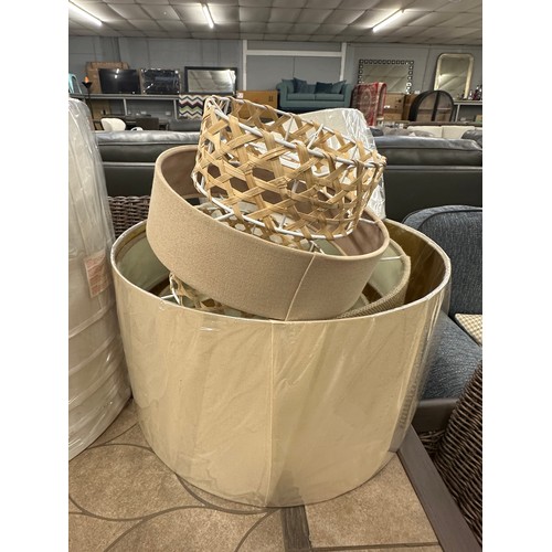 3248A - A large quantity of various lampshades