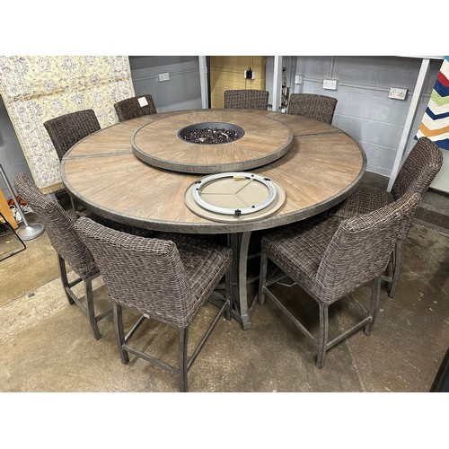 3202 - An Agio Brentwood 11 piece fire chat set (missing fixings/transit damaged), original RRP £2249.99 + ... 