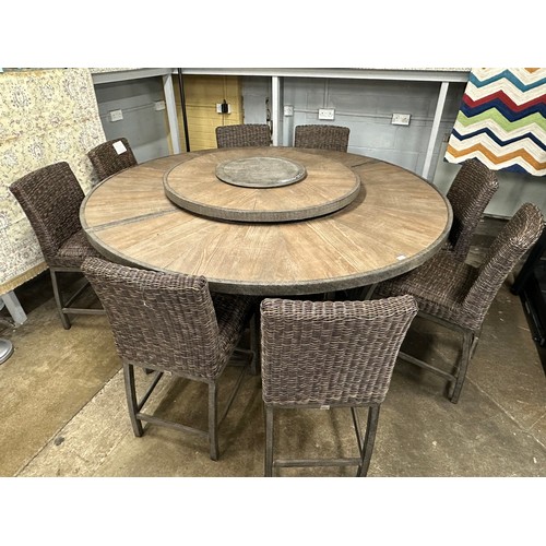 3202 - An Agio Brentwood 11 piece fire chat set (missing fixings/transit damaged), original RRP £2249.99 + ... 