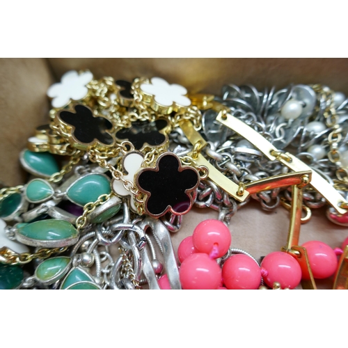 7194 - A collection of designer costume jewellery including J. Crew, Coast, Joules, Rebecca Louise, Reevo, ... 