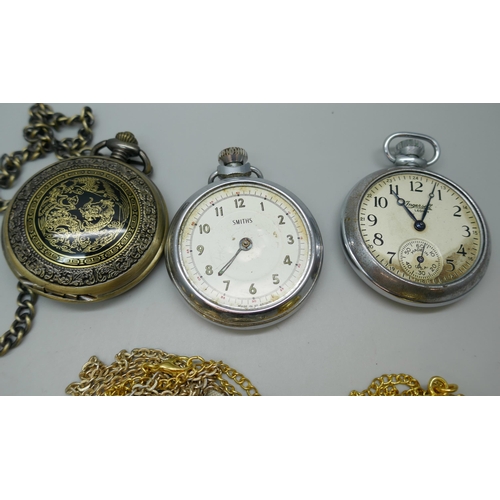 7221 - A collection of pocket watches, fob watches, etc.