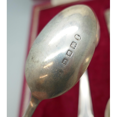 7327 - A set of silver teaspoons with King George V Jubilee motif, Northern Goldsmiths Co., London 1935, un... 