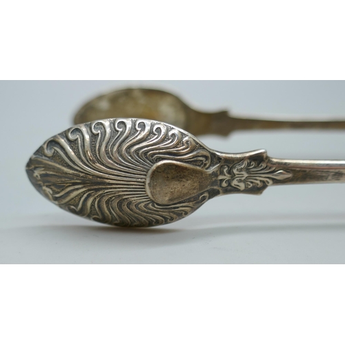 7332 - A pair of Scottish silver sugar nips, Alexander Coghill, Glasgow 1846, 54g