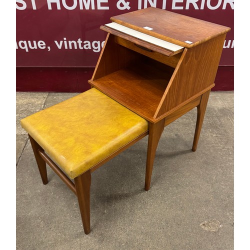 105 - A Chippy Heath teak telephone seat