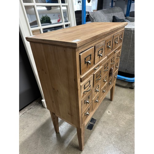 3092 - A wooden 20 drawer cabinet