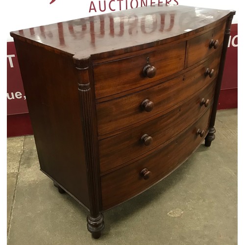 149 - A Regency mahogany bowfront chest of drawers