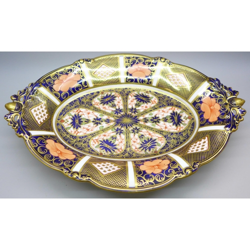 2025 - A Royal Crown Derby 1128 pattern dish, 29.5cm