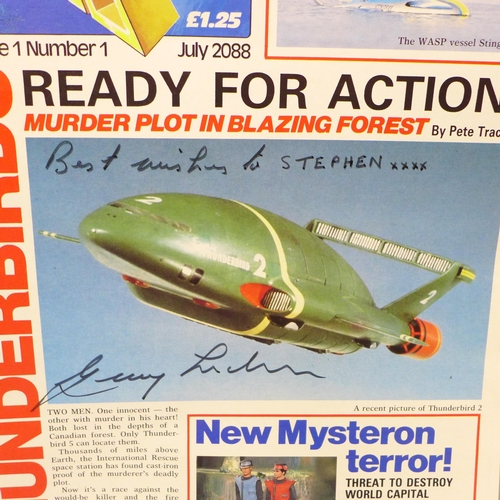 2026 - An Action 21 publication, Thunderbirds, autographed/signed by Gerry Anderson, no CoA