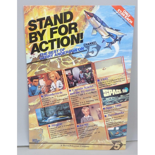 2026 - An Action 21 publication, Thunderbirds, autographed/signed by Gerry Anderson, no CoA