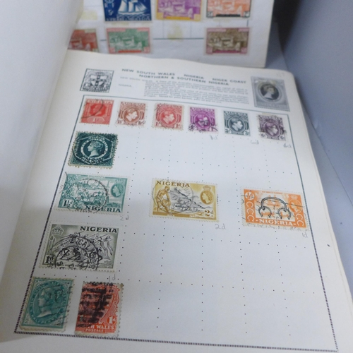 2068 - A large collection of stamps in albums and loose, also De Reszke Art treasures cigarette cards