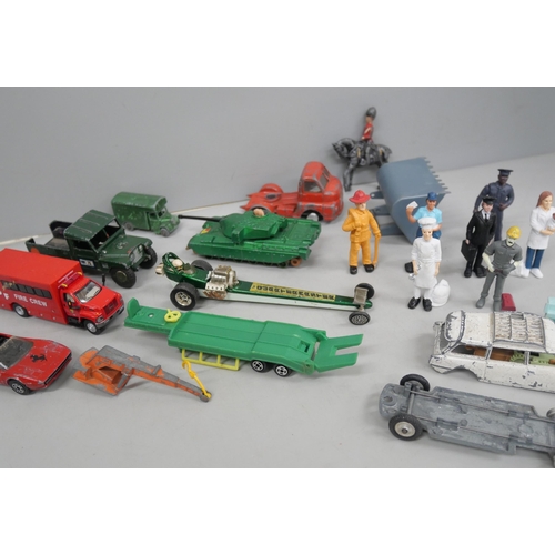 2117 - Assorted die-cast model vehicles, a boxed Corgi Chipperfield’s Circus Animal Cage, a boxed Dinky Toy... 