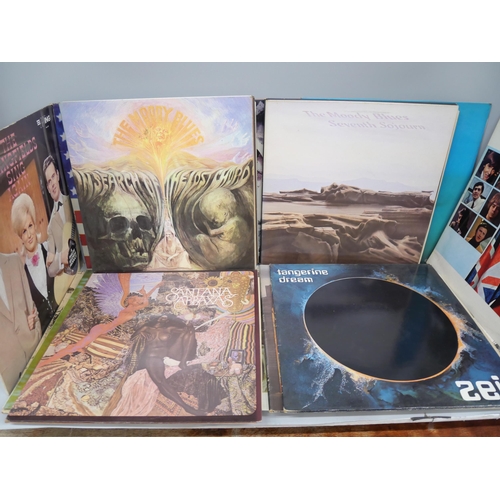 2127 - A collection of 19 LP records including Yes, Jethro Tull, Tangerine Dream, The Sweet, Moody Blues, S... 