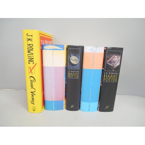 2153 - Five first edition hardback novels by J.K. Rowling, 'Harry Potter and the Goblet of Fire', 'Harry Po... 