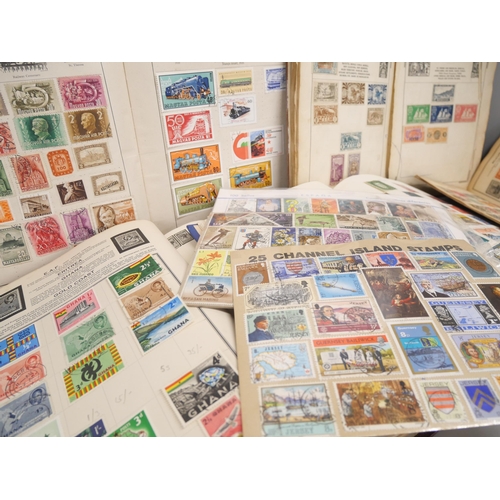 2156 - Stamps; a collection of stamp albums, covers, etc.