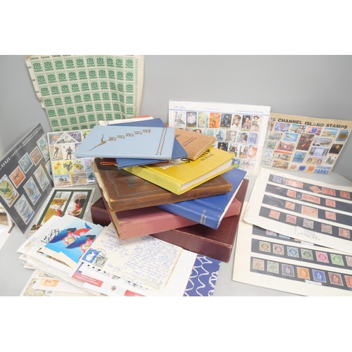 2156 - Stamps; a collection of stamp albums, covers, etc.