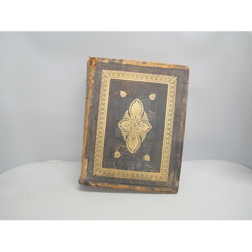 2170 - A Victorian leather bound Holy Bible dated 1864 owned by one of the leading architects in Edinburgh,... 