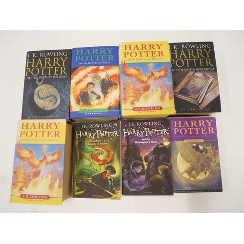 2174 - A collection of five first edition Harry Potter books, comprising two Order of the Phoenix, two The ... 