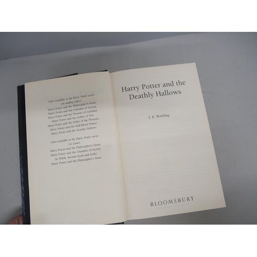 2174 - A collection of five first edition Harry Potter books, comprising two Order of the Phoenix, two The ... 