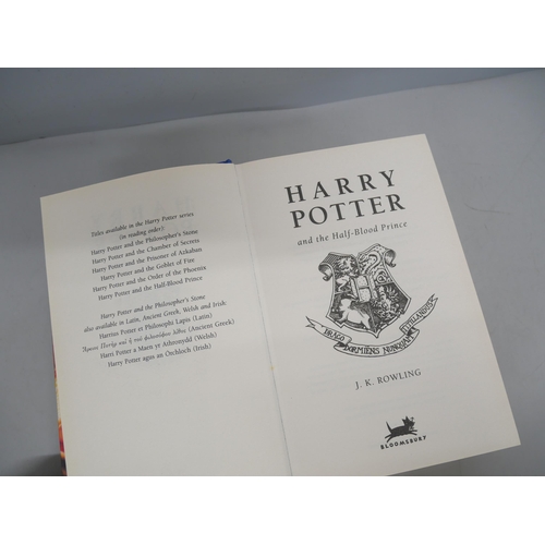 2174 - A collection of five first edition Harry Potter books, comprising two Order of the Phoenix, two The ... 