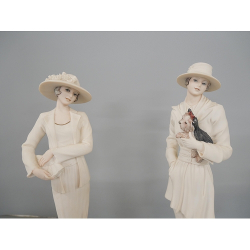 2191 - Two boxed Florence Giuseppe Armani figurines of ladies mounted on wooden bases. Comprising of Mabel ... 