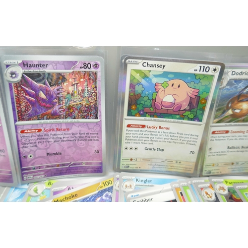 2254 - A large collection of ‘151’ scarlet and violet Pokémon cards including holographic