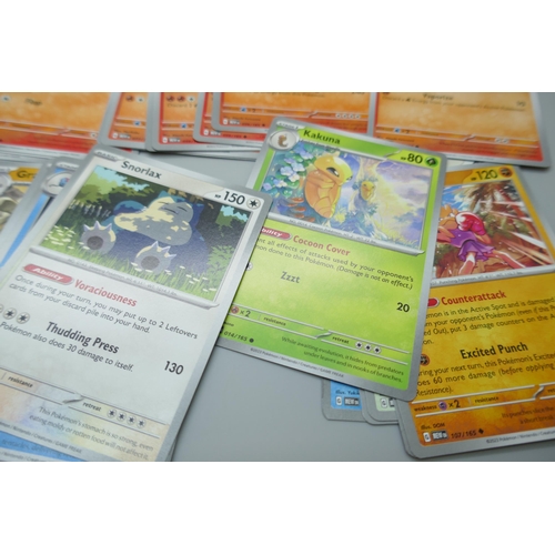 2254 - A large collection of ‘151’ scarlet and violet Pokémon cards including holographic