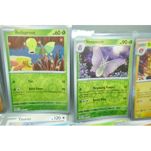 2255 - A large collection of ‘151’ scarlet and violet Pokémon cards including holographic