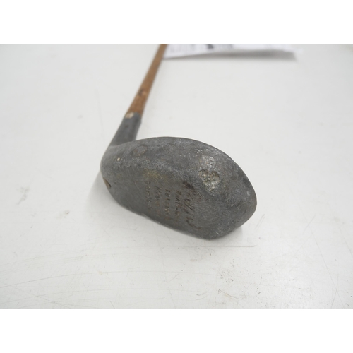 2267 - An early Braid-Mills Medium Lie hickory shafted golf club