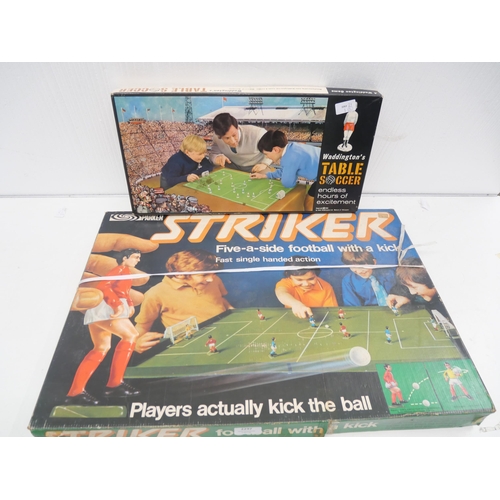 2297 - Two vintage boxed games, Striker Football with a Kick and Waddington's Table Soccer **PLEASE NOTE TH... 