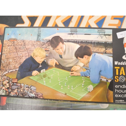 2297 - Two vintage boxed games, Striker Football with a Kick and Waddington's Table Soccer **PLEASE NOTE TH... 