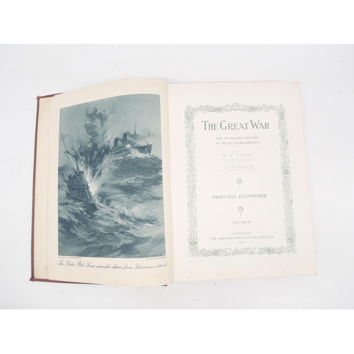 2304 - A collection of six The War in Pictures books, six volumes, with the Great War published 1917 - The ... 