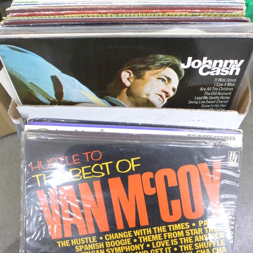 2320 - Two boxes of LP records, pop, rock, soul, etc. **PLEASE NOTE THIS LOT IS NOT ELIGIBLE FOR IN-HOUSE P... 