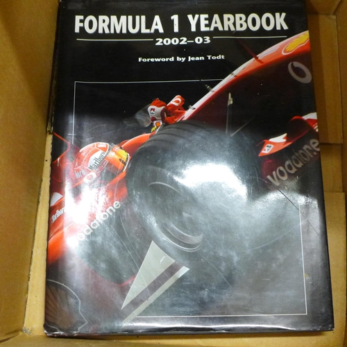 2329 - Two boxes of Formula 1 related books**PLEASE NOTE THIS LOT IS NOT ELIGIBLE FOR IN-HOUSE POSTING AND ... 