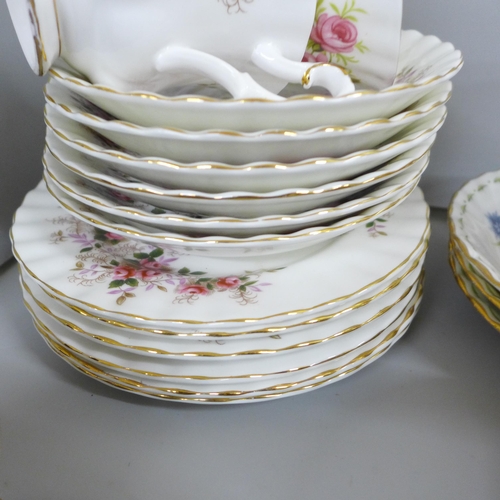 2330 - A mixed collection of china to include Royal Albert teacups Sweetpea, Lavender Rose, Christmas Rose,... 