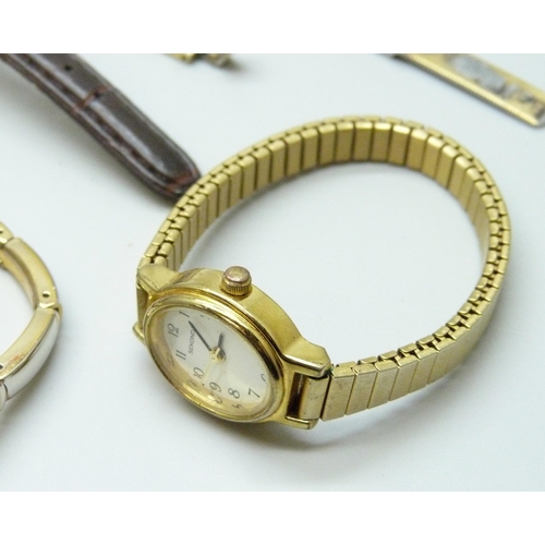 7248 - Assorted wristwatches including diamond bezel and Timex, etc.