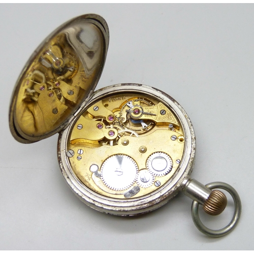 7253 - A Military H. Williamson Ltd London 8 day pocket watch