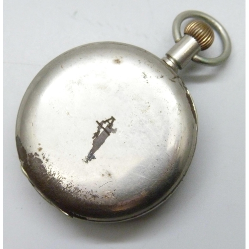 7253 - A Military H. Williamson Ltd London 8 day pocket watch