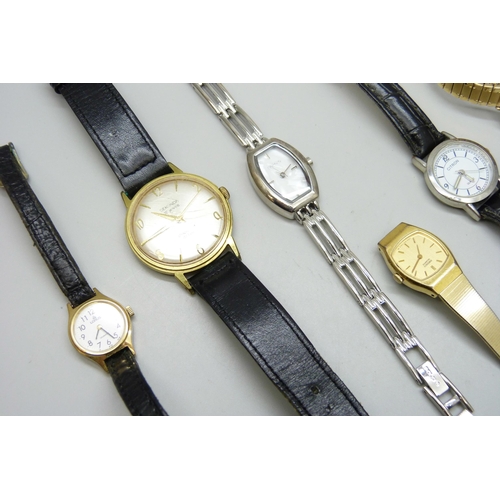 7256 - A collection of wristwatches including Sekonda, two Favre-Leuba , Lorus, etc.