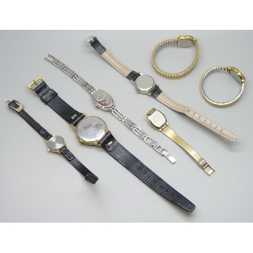 7256 - A collection of wristwatches including Sekonda, two Favre-Leuba , Lorus, etc.