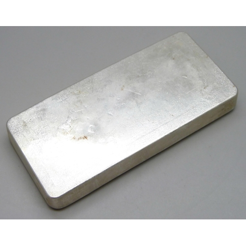 7262 - A Metalor 1 kilo 999.0 fine silver ingot bar, K345757